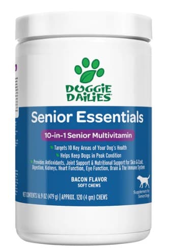 Doggie Dailies: Senior Essentials 10-in-1 Multivitamin Soft Chews