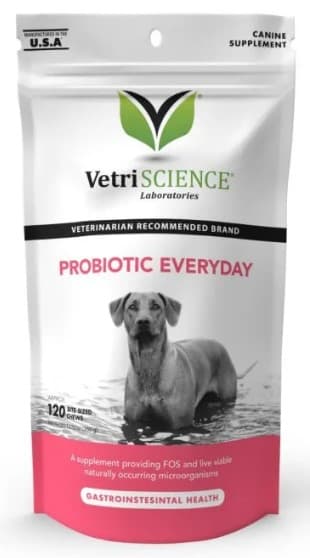 VetriSCIENCE: Probiotic Everyday Gut Health Supplement for Dogs - Chew - Duck Flavor